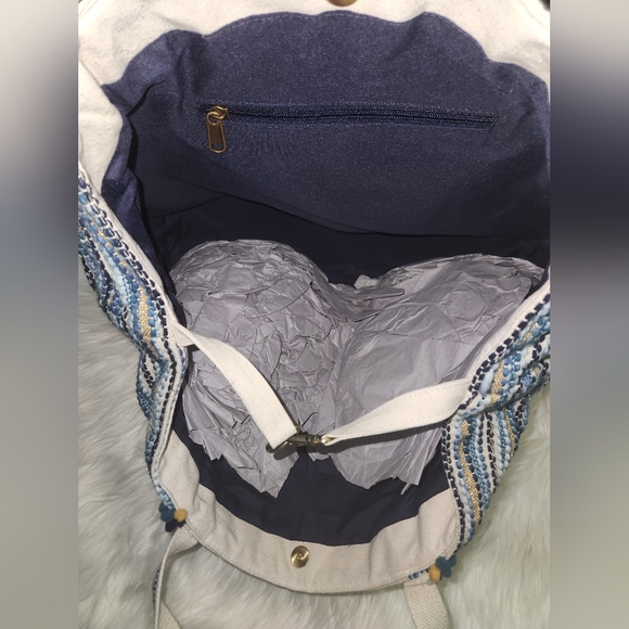 Grecian nights evil eye tote - Picture 4 of 13